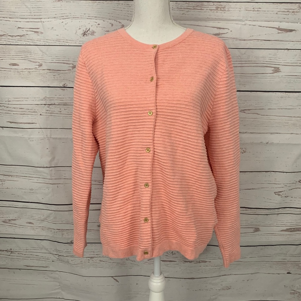 Lands End - Women's Cardigan Sweater Size: L